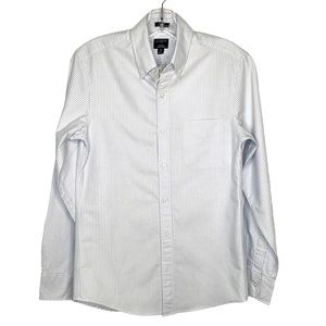 J.Crew slim cut untucked cotton Oxford shirt in light Blue/White stripe NWT XS